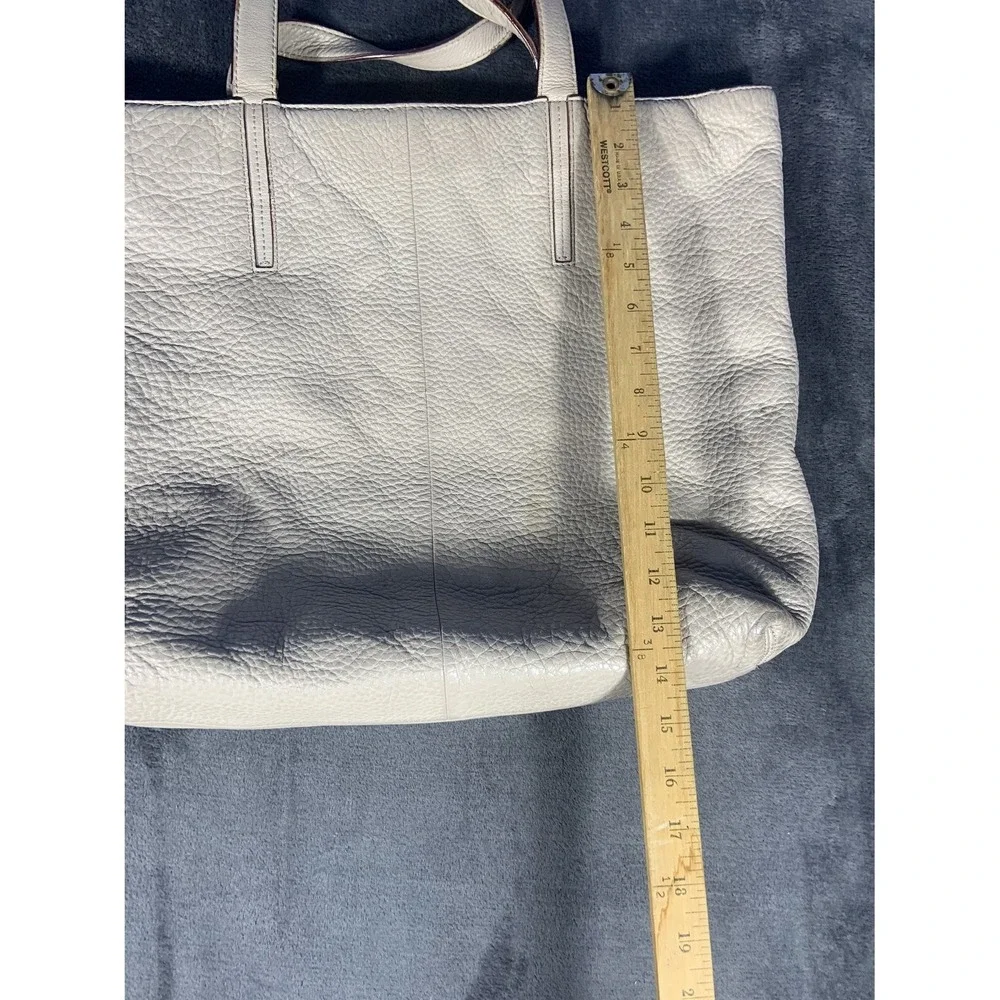 Kate Spade New York Westcott Large Tote Bag Cream Pebbled Leather Top Zip